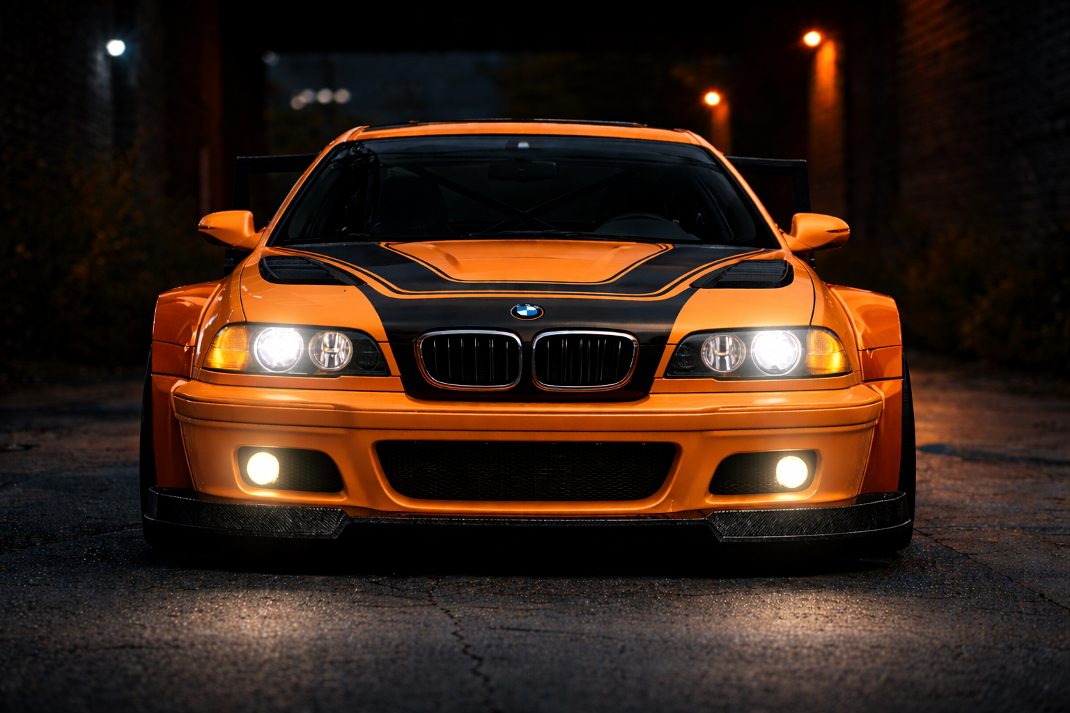 Car Lights On